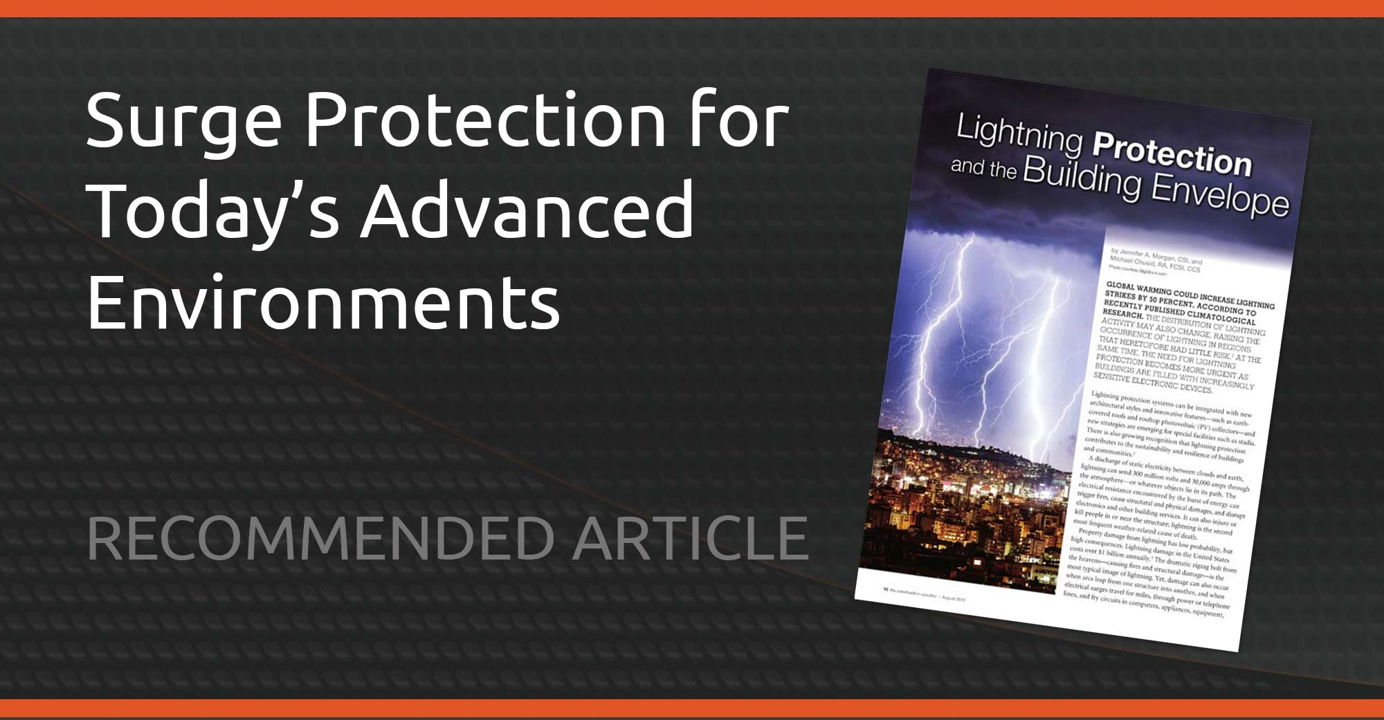 Article on Surge Protection for Modern Buildings